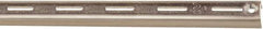 Knape & Vogt - 1,060 Lb Capacity, Anachrome Steel Coated, Shelf Standard Bracket - 36" Long, 11/16" High, 7/8" Wide - Industrial Tool & Supply