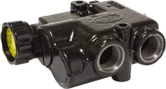 Parker - 30 GPM 3/4 Inlet Cast Iron Hydraulic Control Valve - 1-1/16 - 12 Thread, 3,000 psi, 2.44" Wide x 6.58" Long - Industrial Tool & Supply