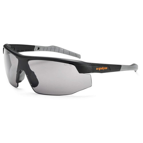 Skoll-AF Smoke Lens Matte Black Safety Glasses-Anti-Fog - Industrial Tool & Supply