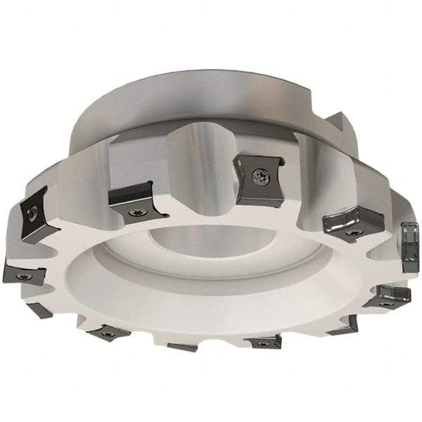 Iscar - 4" Cut Diam, 1-1/2" Arbor Hole, 0.118" Max Depth of Cut, 86° Indexable Chamfer & Angle Face Mill - 10 Inserts, LN.. 1506.. Insert, Right Hand Cut, 10 Flutes, Series TangMill - Industrial Tool & Supply