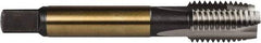 DORMER - M14x2.00 Metric Coarse, 3 Flute, Bright Finish, Powdered Metal Spiral Point Tap - Plug Chamfer, Right Hand Thread, 3-19/32" OAL, 63/64" Thread Length, 0.429" Shank Diam, 6H Class of Fit, Series E005 - Exact Industrial Supply