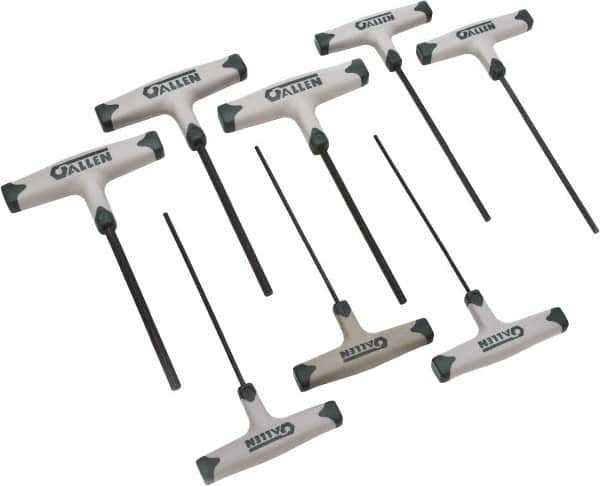 Allen - 8 Piece T-Handle Hex Key Set - Industrial Tool & Supply