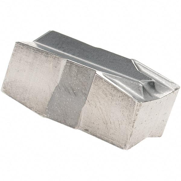 Iscar - 500E040GIF Grade IC20, 5mm Cutting Width Carbide Grooving Insert - 13mm Max Depth of Cut, Neutral, 0.4mm Corner Radius, Uncoated - Industrial Tool & Supply