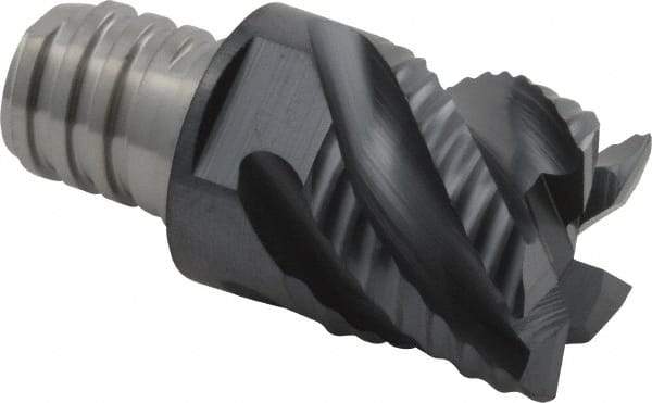 Iscar - MM ERS Grade IC908 Carbide End Milling Tip Insert - TiAlN Finish, 5 Flutes, 5/8" Cutting Diam, 0.47" Depth of Cut, 0.8" Extension, 45° Helix - Industrial Tool & Supply