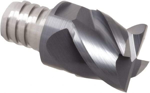 Iscar - MM EC Grade IC908 Carbide End Milling Tip Insert - TiAlN/TiN Finish, 4 Flutes, 5/8" Cutting Diam, 0.47" Depth of Cut, 0.81" Extension - Industrial Tool & Supply