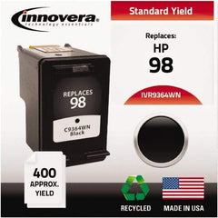 innovera - Black Inkjet Printer Cartridge - Use with HP Deskjet 5940, D4145, D4155, D4160, Officejet 6310, Photosmart 2570, 2575, 8050, C4150, C4150, C4180, D5060, D5065, D5069, D5145, D5155, D5160 - Industrial Tool & Supply