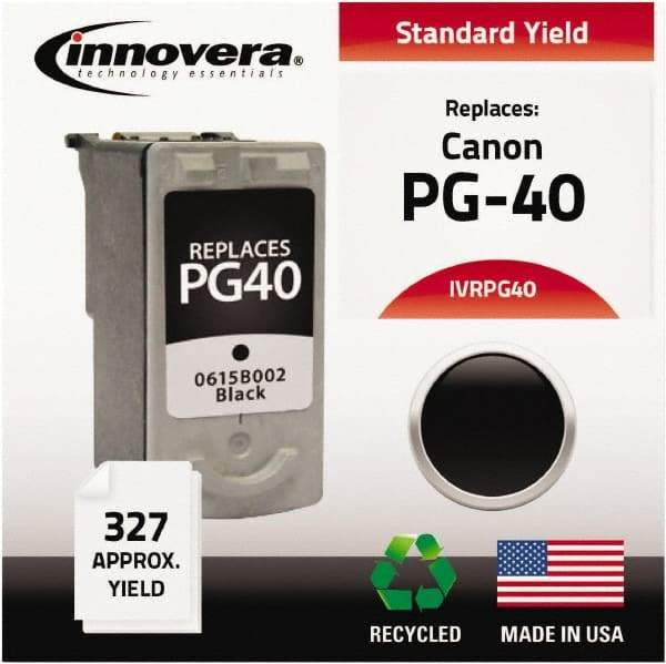 innovera - Black Inkjet Printer Cartridge - Use with Canon FAX-JX200, PIXMA iP1600, iP1700, iP1800, iP2600, MP140, MP150, MP160, MP170, MP180, MP190, MP210, MP450, MP460, MP470, MX300, MX310 - Industrial Tool & Supply