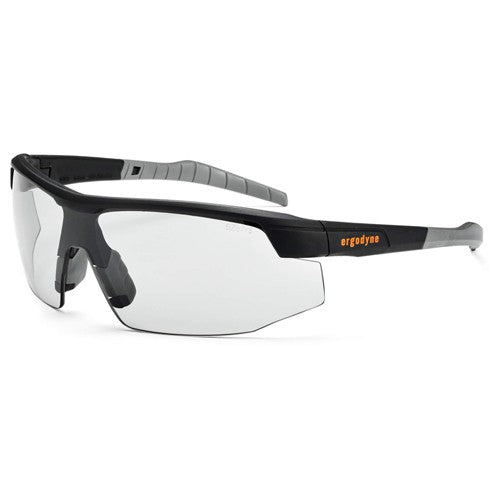 SkoLL In/Outdoor Lens Matte Black Safety Glasses - Industrial Tool & Supply