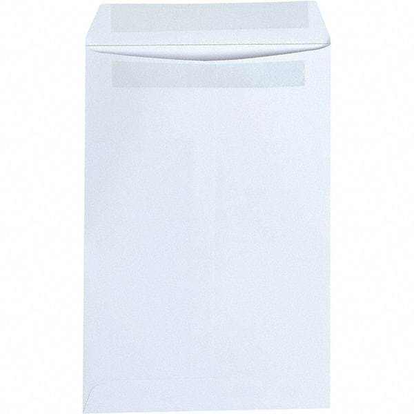 Universal One - 2-1/4" Long x 6.38" Wide Self Seal White Catalog Envelope - White - Industrial Tool & Supply