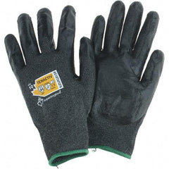 Value Collection - Size XL, ANSI Cut Lvl A4, Puncture Lvl 4, Abrasion Lvl 4, Cut & Puncture Resistant Gloves - Palm Coated, Black - Industrial Tool & Supply