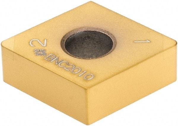 Sumitomo - 2NC-CNGA432 NONE Grade BNC2010 PCBN Turning Insert - 80° Diamond, 1/2" Inscr Circle, 3/16" Thick, 1/32" Corner Radius - Industrial Tool & Supply