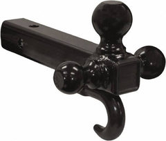 Buyers Products - 6,000, 7,500 & 10,000 Lb Capacity, 9-1/4" Long, 2" Shank, Triball Hitch Drawbar with Hook - Vehicle Class 3 & 4, 5/8" Ball Hole Diam, 1-7/8, 2 & 2-5/16" Ball Diam - Industrial Tool & Supply