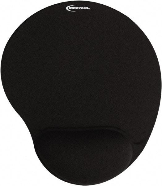 innovera - 8-7/8" x 10-3/8" x 1" Black Mouse Pad - Use with Mouse - Industrial Tool & Supply