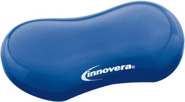 innovera - 3-1/8" x 4-3/4" x 1" Blue Wrist Rest - Use with Mouse - Industrial Tool & Supply