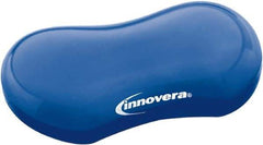 innovera - 3-1/8" x 4-3/4" x 1" Blue Wrist Rest - Use with Mouse - Industrial Tool & Supply