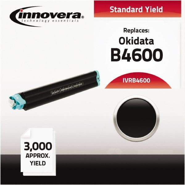 innovera - Black Toner Cartridge - Use with Oki B440, B440N, B4600, B4600N - Industrial Tool & Supply