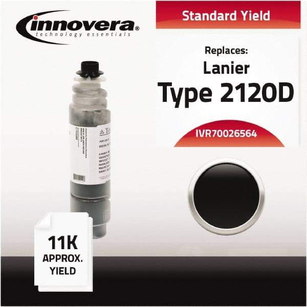 innovera - Black Toner Cartridge - Use with Ricoh Aficio 1022, 1027 (Type 2120D) - Industrial Tool & Supply