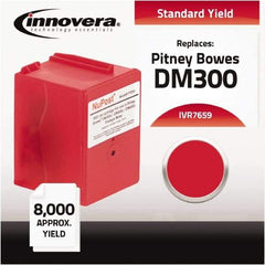innovera - Red Ink Cartridge - Use with Pitney Bowes DM300C, DM400C, DM450C, DM475C - Industrial Tool & Supply