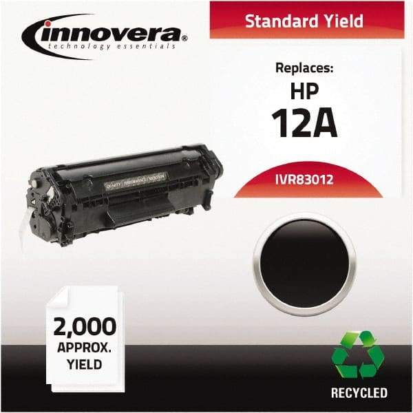 innovera - Black Toner Cartridge - Use with HP LaserJet 1010, 1012, 1015, 1018, 1020, 1022, 3015, 3020, 3030, 3050, 3052, 3055, M1319Fmfp - Industrial Tool & Supply