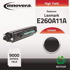 innovera - Black Toner Cartridge - Use with Lexmark E260D, E260DN, E360D, E360DN, E460DN, E460DW, E462DTN - Industrial Tool & Supply