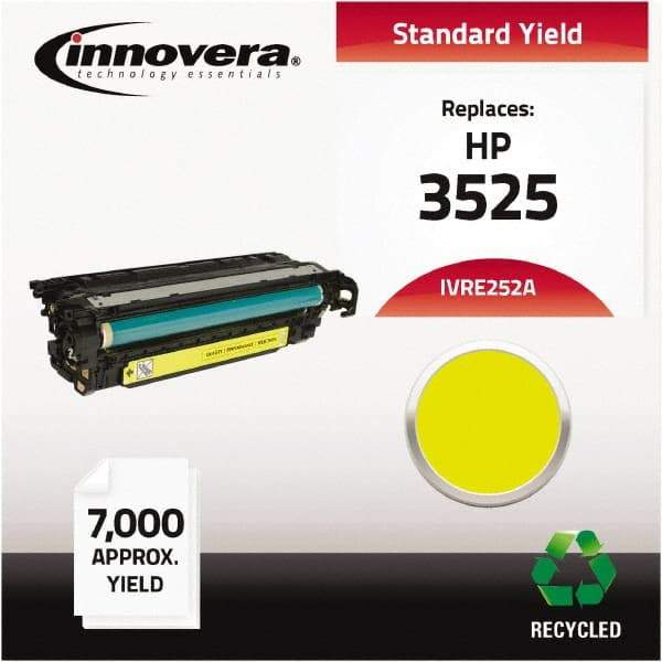 innovera - Yellow Toner Cartridge - Use with HP Color LaserJet CM3530 MFP, CM3530FS MFP, CP3525DN, CP3525N, CP3525X - Industrial Tool & Supply