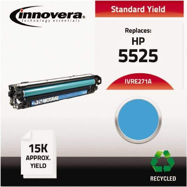 innovera - Cyan Toner Cartridge - Use with HP Color LaserJet Enterprise CP5520, CP5525n, CP5525dn, CP5525xh - Industrial Tool & Supply