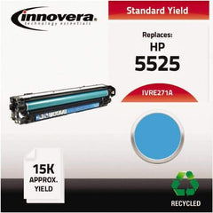 innovera - Cyan Toner Cartridge - Use with HP Color LaserJet Enterprise CP5520, CP5525n, CP5525dn, CP5525xh - Industrial Tool & Supply