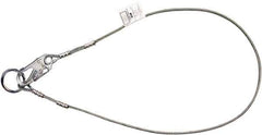 Miller - 6' Long, 3" Eye Length, O-Ring Cable Sling - 5,000 Lb Capacity, Steel & Vinyl Coated Wire Rope - Industrial Tool & Supply