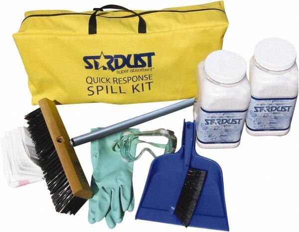 Stardust Spill Products - Spill Clean-Up System Accessory Kit Spill Kit - 2 Gal Tote Bag - Industrial Tool & Supply