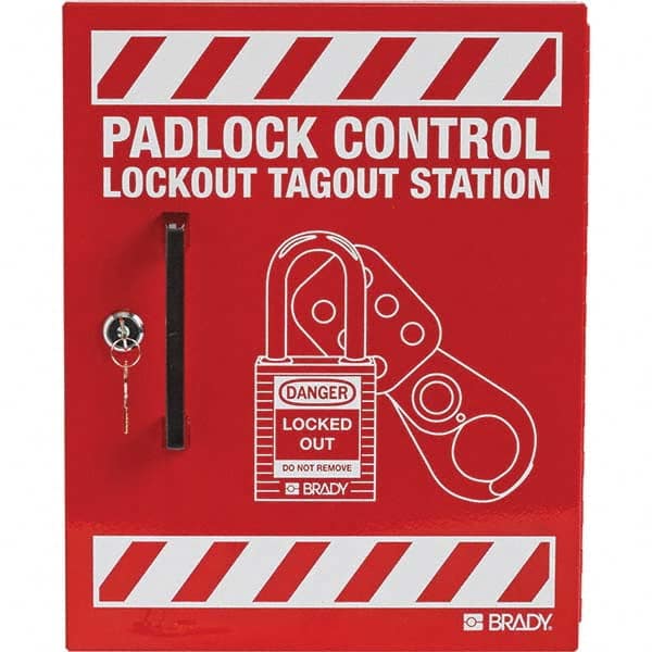 Brady - Empty Steel Padlock Station - Industrial Tool & Supply