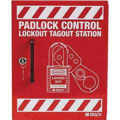 Brady - Empty Steel Padlock Station - Industrial Tool & Supply