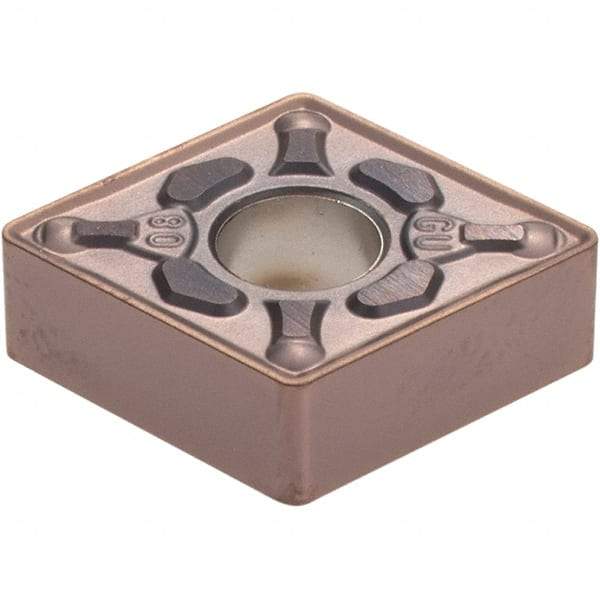 Sumitomo - CNMG432 EGU Grade AC6040M Carbide Turning Insert - 80° Diamond, 1/2" Inscr Circle, 3/16" Thick, 1/32" Corner Radius - Industrial Tool & Supply