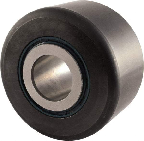 RBC Bearings - 1" Bore, 3" Roller Diam x 1-3/4" Roller Width, 52100 Chrome Steel Crowned Sealed Yoke Roller - 28,900 Lb Dynamic Load Capacity, 1-13/16" Overall Width - Industrial Tool & Supply