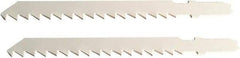 Disston - 3-1/2" Long, 6 Teeth per Inch, Carbon Steel Jig Saw Blade - Toothed Edge, 0.067" Thick, U-Shank, Raker Tooth Set - Industrial Tool & Supply