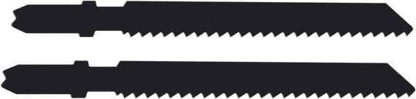 Disston - 3-1/2" Long, 10 Teeth per Inch, Carbon Steel Jig Saw Blade - Toothed Edge, 0.067" Thick, U-Shank, Raker Tooth Set - Industrial Tool & Supply