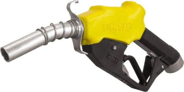 Tuthill - 30 GPM, Gasoline, Kerosene & Diesel Fuel 1" Auto Nozzle with Hook - 1" Inlet, 1" Outlet - Industrial Tool & Supply