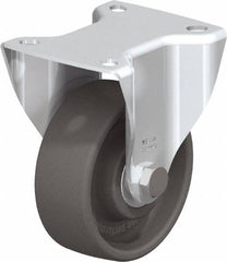 Blickle - 4" Diam x 1-1/2" Wide x 4-59/64" OAH Top Plate Mount Rigid Caster - Heat-Resistant Nylon, 550 Lb Capacity, Ball Bearing, 3-15/16 x 3-3/8" Plate - Industrial Tool & Supply