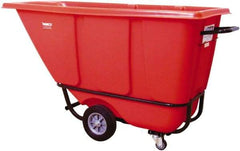 Wesco Industrial Products - 850 Lb Load Capacity, 1/2 Cu Yd, Polyethylene Tilt Truck - 21-1/2" Wide x 61-1/2" Long x 31" High, Black - Industrial Tool & Supply