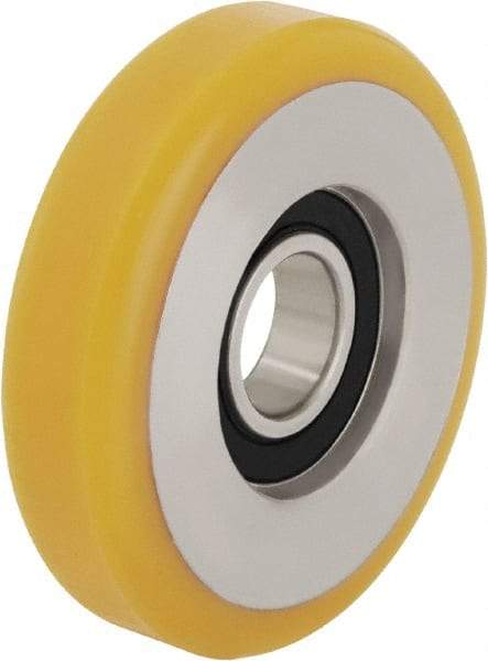Blickle - 3 Inch Diameter x 63/64 Inch Wide, Polyurethane-Elastomer Blickle Extrathane Caster Wheel - 363 Lb. Capacity, 15/32 Inch Axle Diameter, Ball Bearing - Industrial Tool & Supply