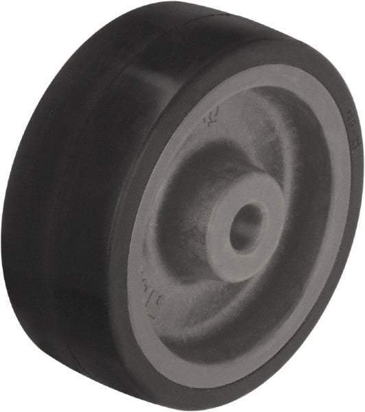 Blickle - 4 Inch Diameter x 1-3/8 Inch Wide, Heat-Resistant Silicone Rubber Caster Wheel - 176 Lb. Capacity, 1/2 Inch Axle Diameter, Plain Bore Bearing - Industrial Tool & Supply