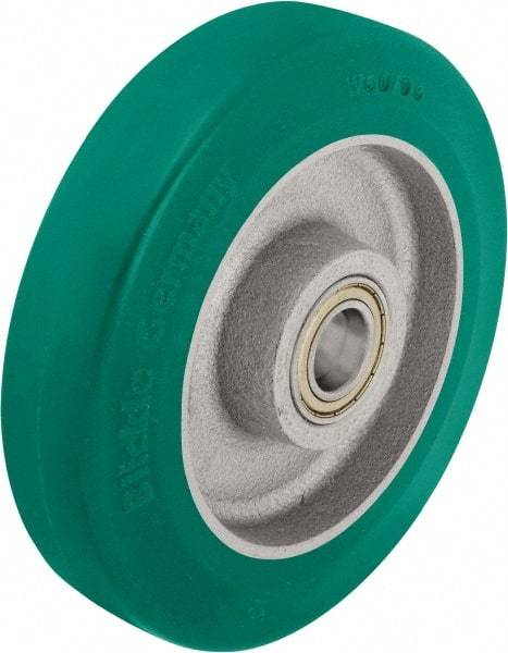 Blickle - 8 Inch Diameter x 1-31/32 Inch Wide, Polyurethane-Elastomer Blickle Softhane Caster Wheel - 1,760 Lb. Capacity, 25/32 Inch Axle Diameter, Ball Bearing - Industrial Tool & Supply