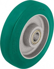 Blickle - 8 Inch Diameter x 1-31/32 Inch Wide, Polyurethane-Elastomer Blickle Softhane Caster Wheel - 1,760 Lb. Capacity, 25/32 Inch Axle Diameter, Ball Bearing - Industrial Tool & Supply