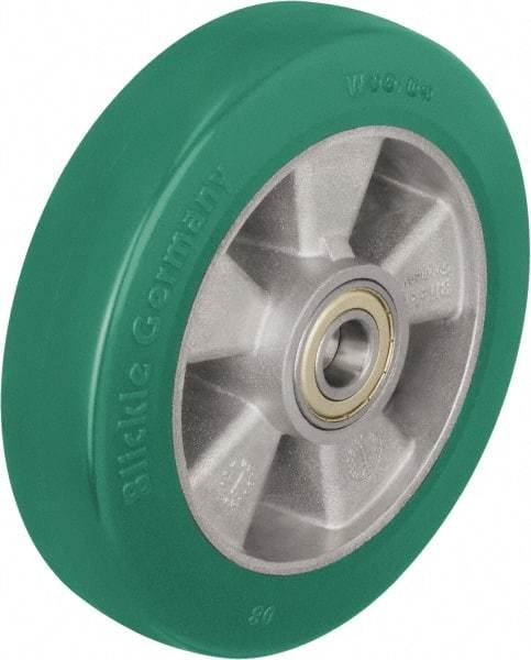 Blickle - 6 Inch Diameter x 2-1/8 Inch Wide, Polyurethane-Elastomer Blickle Softhane Caster Wheel - 1,100 Lb. Capacity, 25/32 Inch Axle Diameter, Ball Bearing - Industrial Tool & Supply