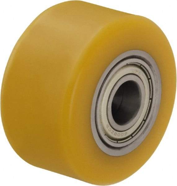 Blickle - 2 Inch Diameter x 1-29/64 Inch Wide, Polyurethane-Elastomer Blickle Extrathane Caster Wheel - 330 Lb. Capacity, 5/16 Inch Axle Diameter, Ball Bearing - Industrial Tool & Supply