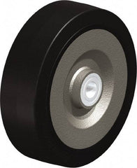 Blickle - 10 Inch Diameter x 3-9/64 Inch Wide, Solid Rubber Caster Wheel - 2,200 Lb. Capacity, 1 Inch Axle Diameter, Ball Bearing - Industrial Tool & Supply