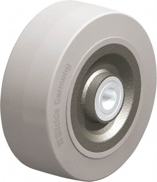Blickle - 8 Inch Diameter x 3-9/64 Inch Wide, Solid Rubber Caster Wheel - 1,870 Lb. Capacity, 1 Inch Axle Diameter, Ball Bearing - Industrial Tool & Supply
