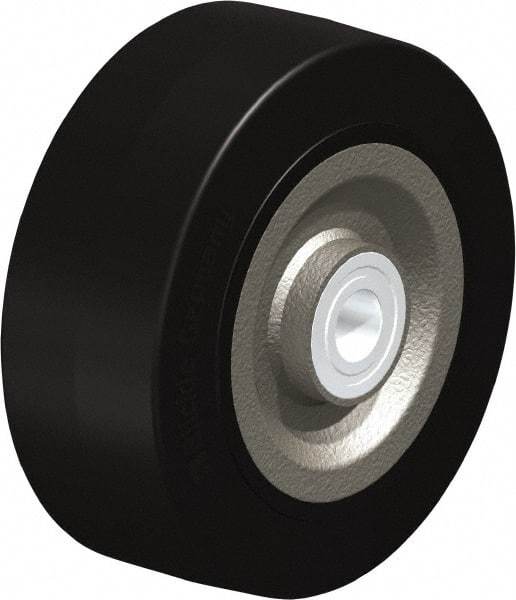 Blickle - 8 Inch Diameter x 3-9/64 Inch Wide, Solid Rubber Caster Wheel - 1,870 Lb. Capacity, 1 Inch Axle Diameter, Ball Bearing - Industrial Tool & Supply