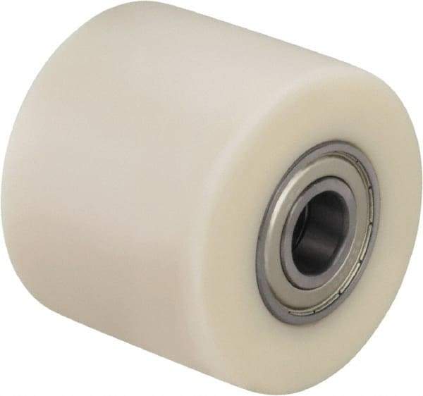 Blickle - 3 Inch Diameter x 1-37/64 Inch Wide, Impact-Resistant Cast Nylon Caster Wheel - 2,200 Lb. Capacity, 25/32 Inch Axle Diameter, Ball Bearing - Industrial Tool & Supply