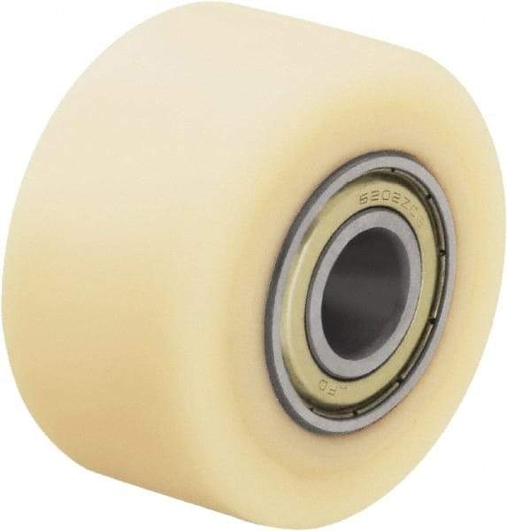 Blickle - 2-1/2 Inch Diameter x 1-37/64 Inch Wide, Impact-Resistant Cast Nylon Caster Wheel - 1,430 Lb. Capacity, 19/32 Inch Axle Diameter, Ball Bearing - Industrial Tool & Supply