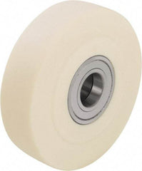 Blickle - 4 Inch Diameter x 1-37/64 Inch Wide, Impact-Resistant Cast Nylon Caster Wheel - 2,750 Lb. Capacity, 25/32 Inch Axle Diameter, Ball Bearing - Industrial Tool & Supply